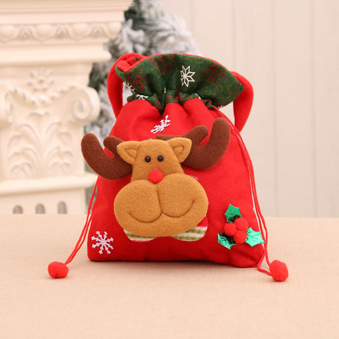 Wholesale Christmas Apple Bag, Handbag, Christmas Eve Gift Bag, Kidsren' s Small Gift Bag, Christmas Apple Bag