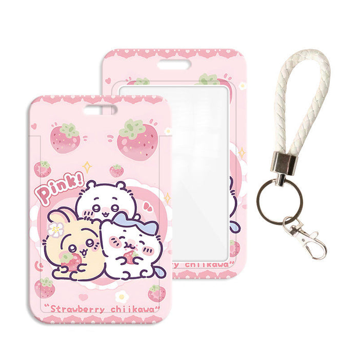 Wholesale Cute Cartoon Card Holder Lanyard Keychain