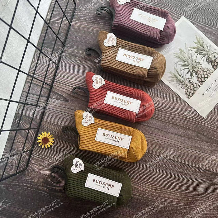 Wholesale Breathable socks, mid tube socks, sweat absorbing and odor proof cotton socks, fashionable long socks