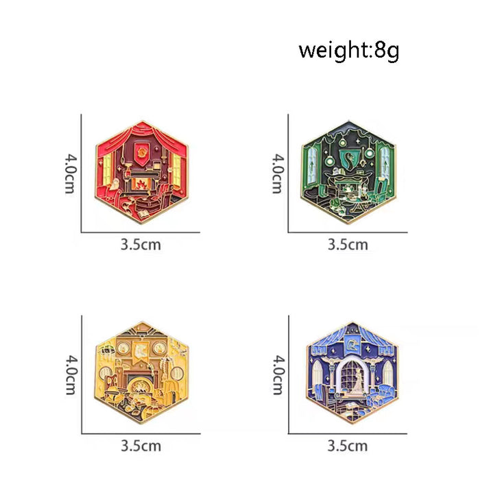 Wholesale Movie Merchandise Cartoon Magic Academy Brooch