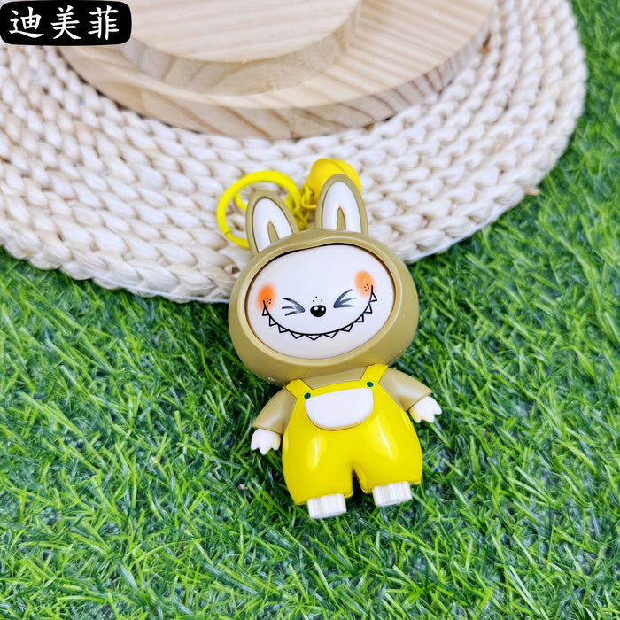 Wholesale Rabbit Head  Face-Changing Doll Keychain Cute Cartoon Doll Toy Couple Bag Pendant Doll Gift