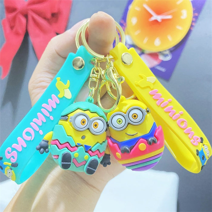 Wholesale Creative cross dressing cute cartoon keychain figurine exquisite hanging gift