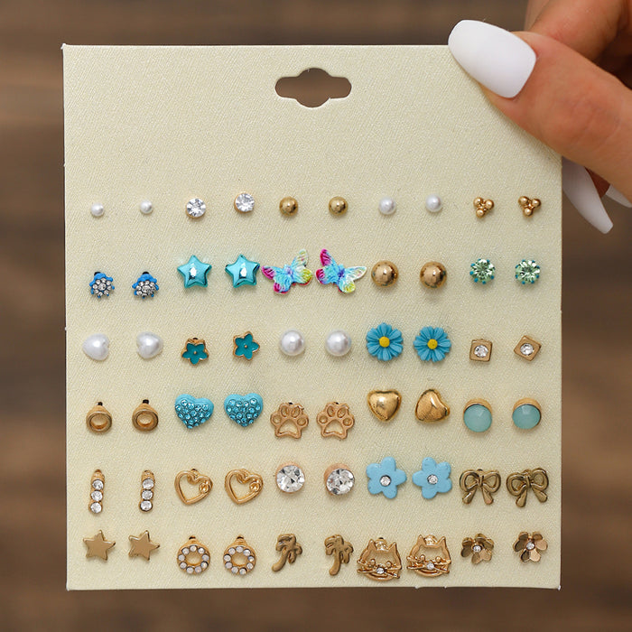 Wholesale Multiple Pairs of Bow Flowers Earrings