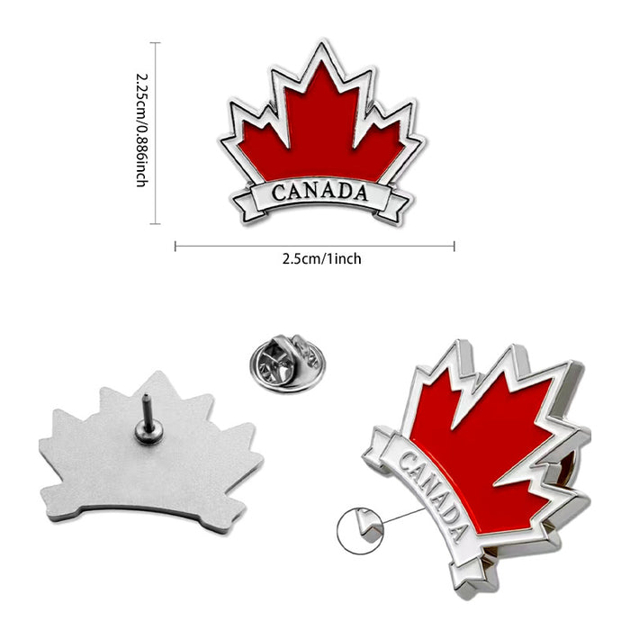 Wholesale Red Maple Butterfly Buckle Brooch Drip Oil Alloy Badge Badge Chest Flower Clothing Accessories