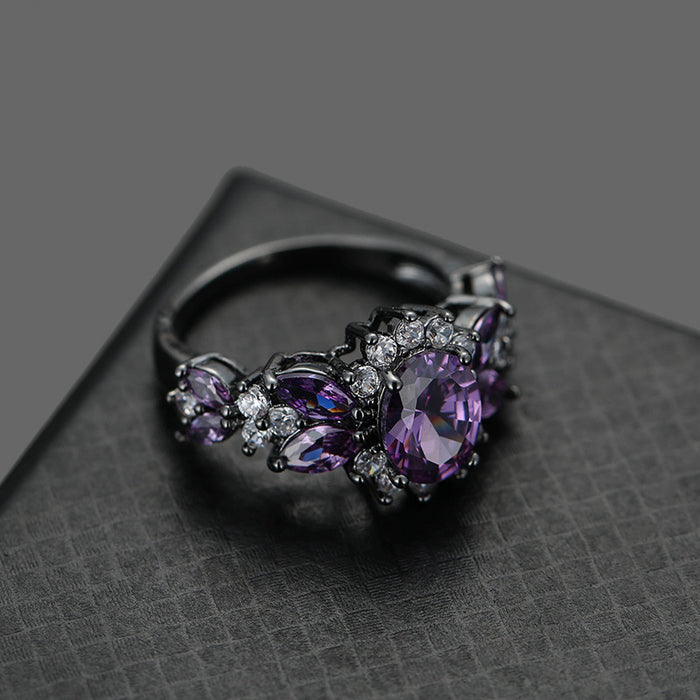 Wholesale Colorful Zircon Copper Ring