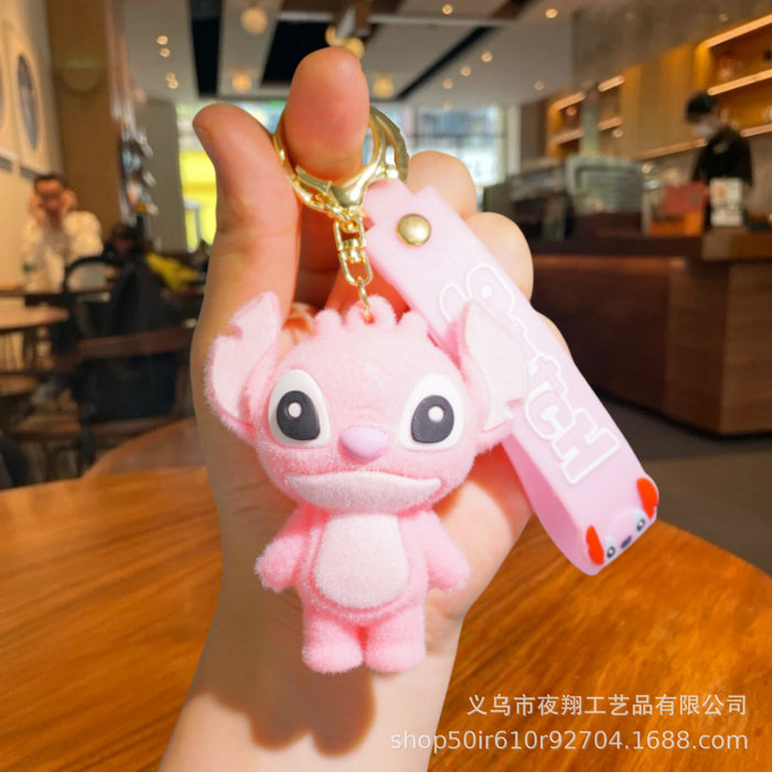 Wholesale Cute Cartoon Flocked Doll Keychain