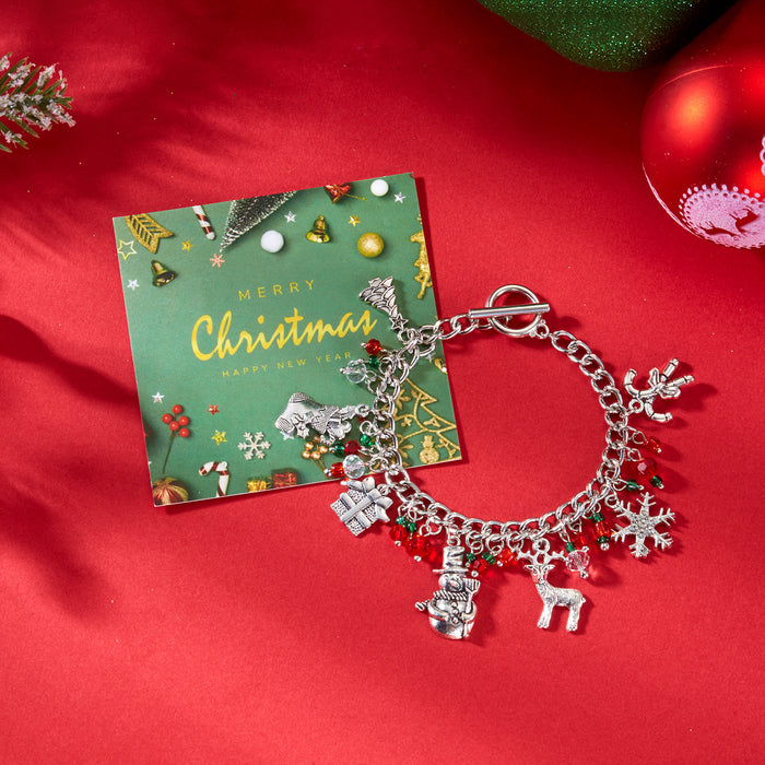 Wholesale Creative cartoon Christmas-themed pendant bracelet