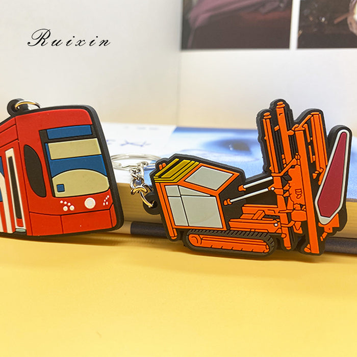 Wholesale Cartoon PVC Soft Rubber Keychain Pendant Small Accessories Company Gift Car Keychain Accessories