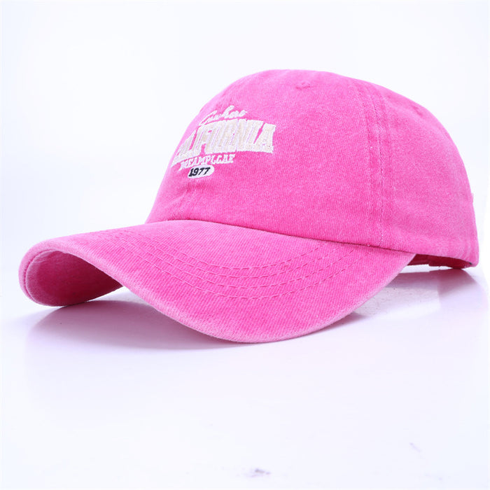 Wholesale New Fashionable Embroidered Letter Baseball Hat Spring/Summer Washed Cotton Sunshade Duck Tongue Hat