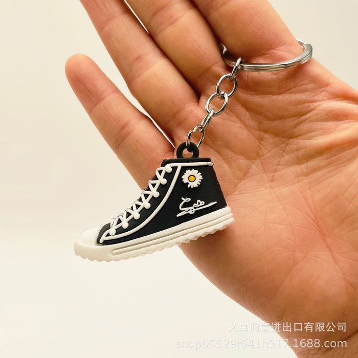 Wholesale PVC Cartoon Daisy Shoe Keychain JDC-KC-XiangY061