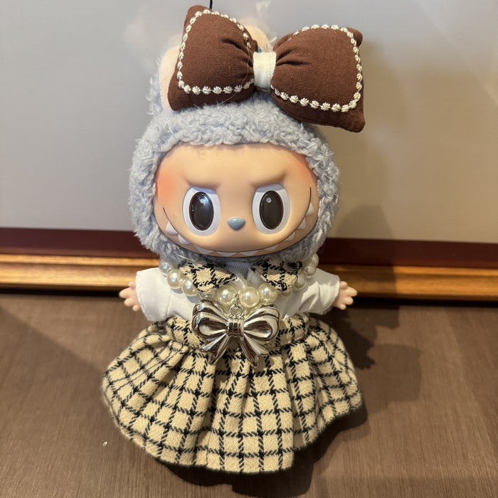 Wholesale Doll Clothes Pearl Necklace Overalls Mini Skirt Doll Clothes