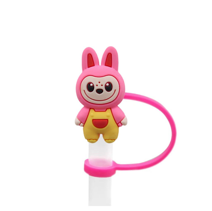 Wholesale 10pcs Creative cartoon straw cover