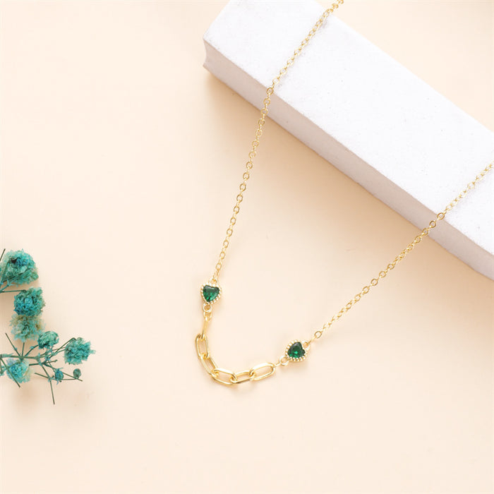 Wholesale Versatile and minimalist necklace, new heart-shaped temperament necklace