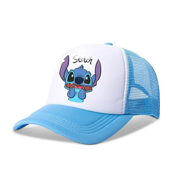 Wholesale Cartoon print baseball cap net breathable dome cap hip hop sports cap