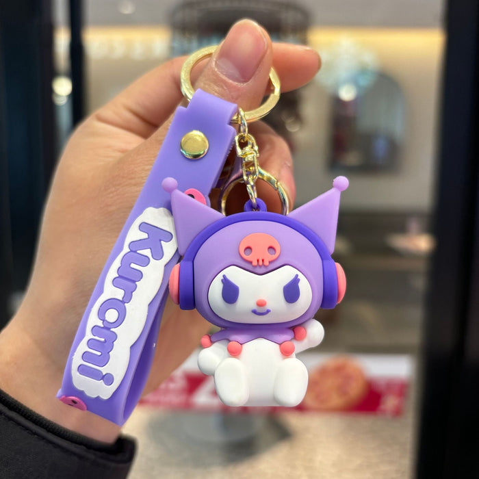 Wholesale Music keychain pvc doll pendant