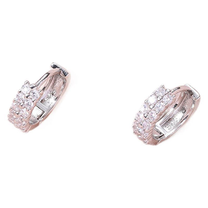 Wholesale jewelry ins wind geometry smooth diamond ear metal drop earrings