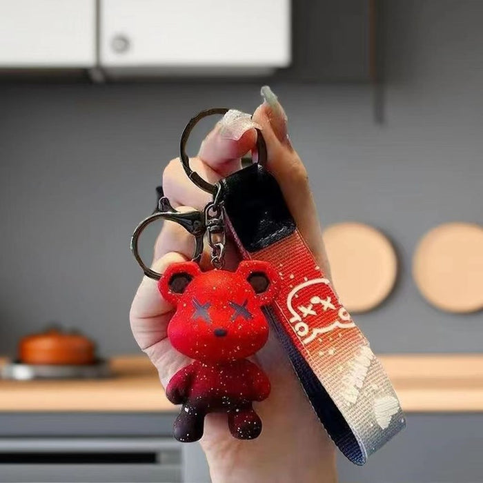 Wholesale Keychain Doll Pendant PVC Cute Cartoon Couple Bag Pendant Chain