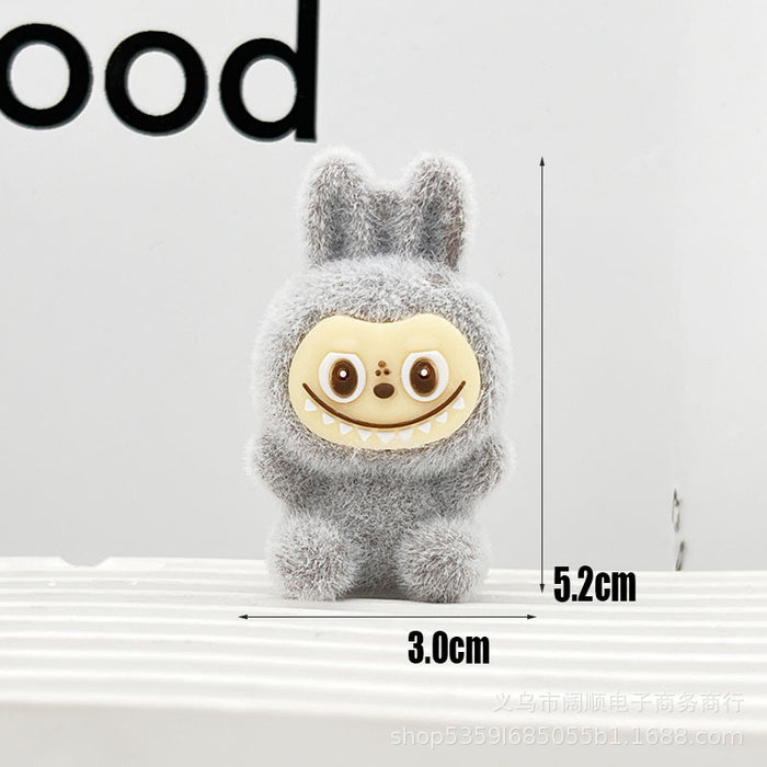 Wholesale Flocked Sitting Plush Little Sheep Keychain Pendant Plush Little Sheep Accessory Clog Doll Accessory