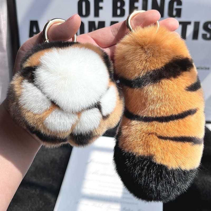 Wholesale Mao car keychain pendant, plush couple gift, niche