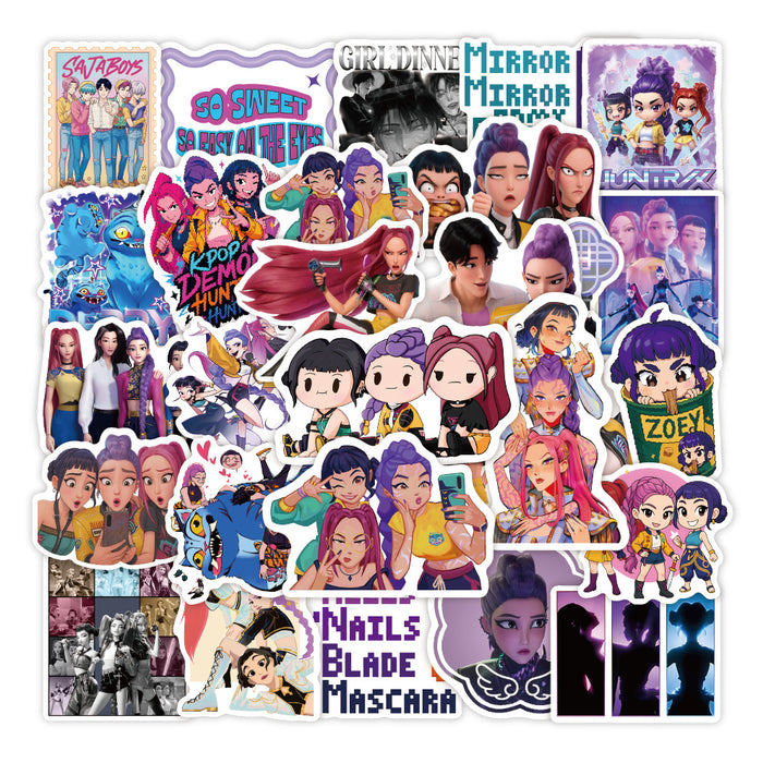 Wholesale 50pcs KPOP Cartoon Stickers Decorations