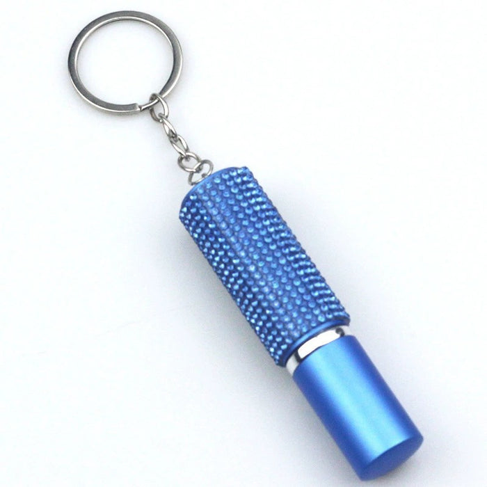 Wholesale 5ml Plastic Diamond-studded Perfume Bottle Keychain JDC-KC-TouMS025