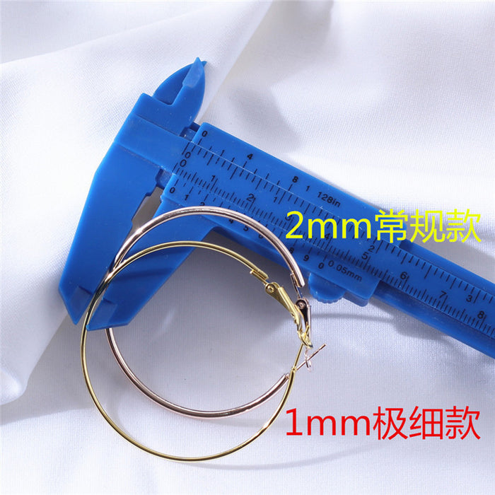 Wholesale Earrings with simple, fashionable, retro, and exaggerated large round earrings