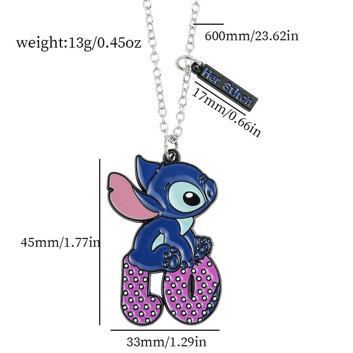 Wholesale Cute cartoon couple pendant necklaces