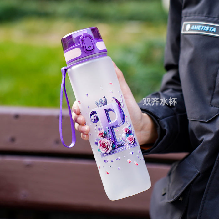 Wholesale Simple letter water bottle