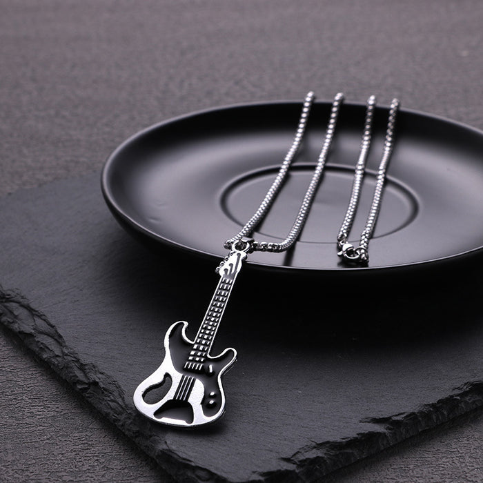 Wholesale Guitar necklace, personalized necklace accessory, sweater chain pendant accessory
