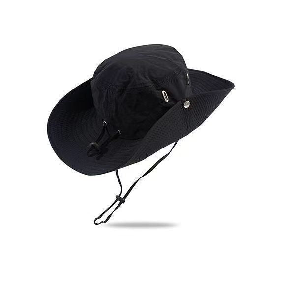 Wholesale Hat Drawstring Versatile Breathable Fisherman's Hat Sunshade and Sun Protection Large brimmed Sun Hat