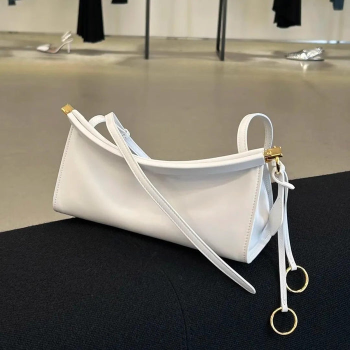 Wholesale Leather Women's Bag Niche Design Clip Bag Single Shoulder Commuter Bag