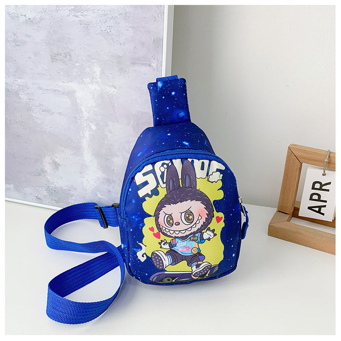 Wholesale Children' s chest bag mobile phone bag cartoon coin wallet nylon one-shoulder crossbody backpack