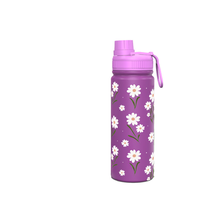Wholesale Purple Space Pot Thermos Cup Stainless Steel Sports Fruit Print Cartoon Portable Travel Water Cup