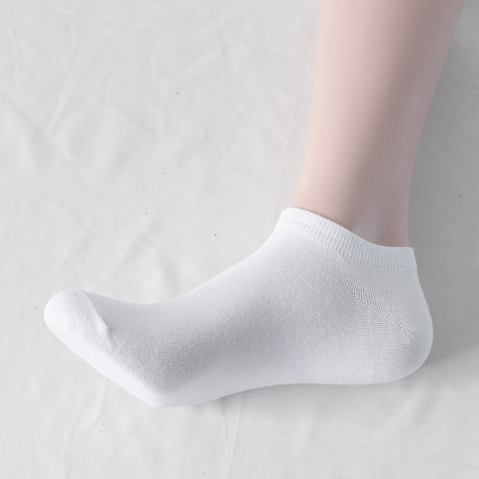 Wholesale Extra Large Ship Socks Thin Solid Color Short Socks Sweat Absorbing Cotton Socks