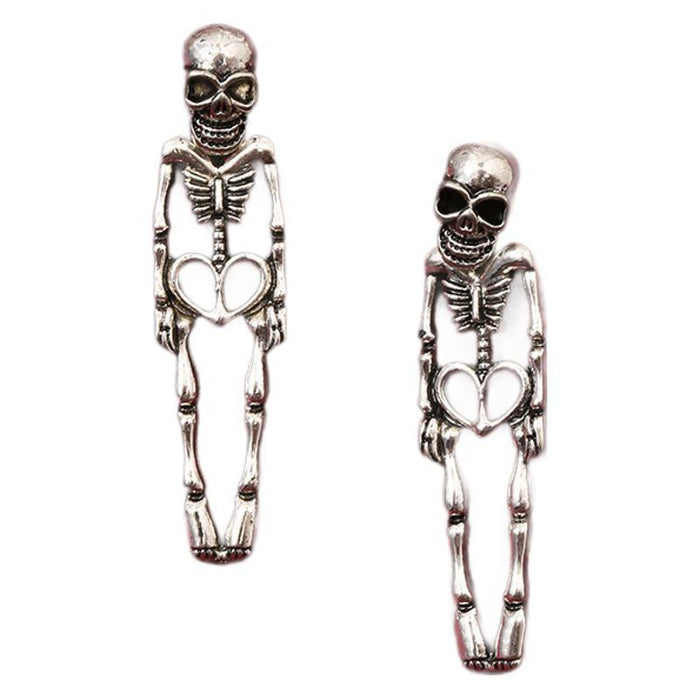 Wholesale Exaggerated personality, skull bone alloy, festive atmosphere, creative earrings
