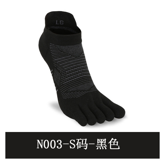 Wholesale breathable sweat-absorbent five-finger socks backrest toe socks short five-toe sports sock