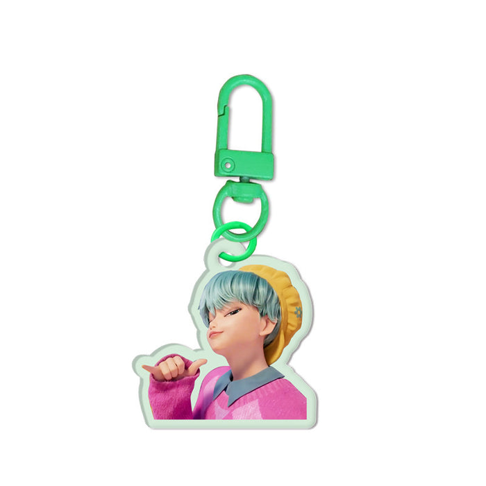 Wholesale KPOP acrylic keychain cartoon anime peripheral double-sided pendant set