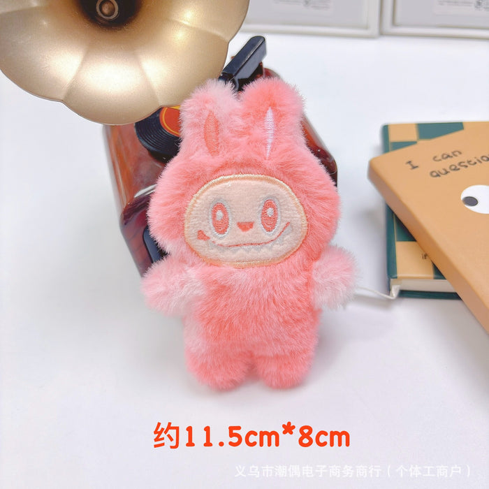 Wholesale Squeaky plush pendant doll keychain backpack pendant claw machine doll