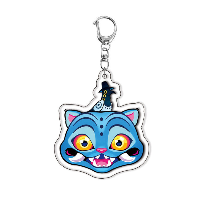 Wholesale Layered Acrylic Keychain Anime Merchandise Pendant