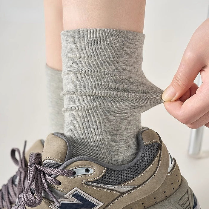 Wholesale Socks made of pure cotton, stacked socks, sweat absorbing and odor proof, mid length socks, socks