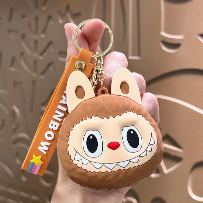 Wholesale Plush Silicone Coin Purse Keychain Bag Decoration Small Gift