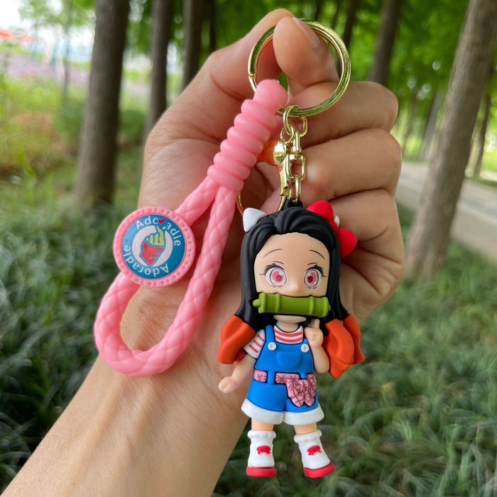 Wholesale Keychain cartoon doll, car keychain, backpack pendant, small gift