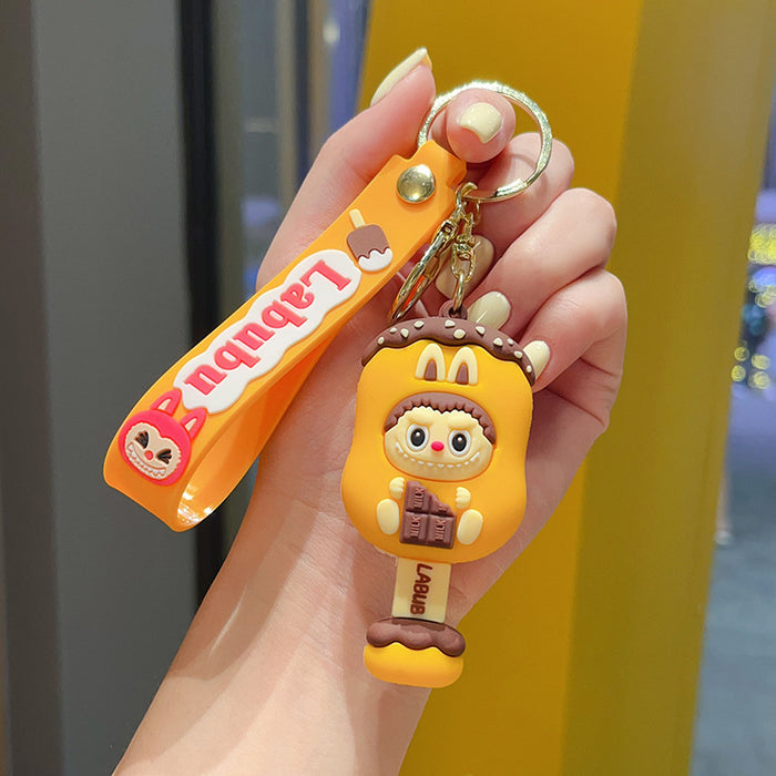 Wholesale  Bucktooth Doll School Bag Pendant Car Keychain