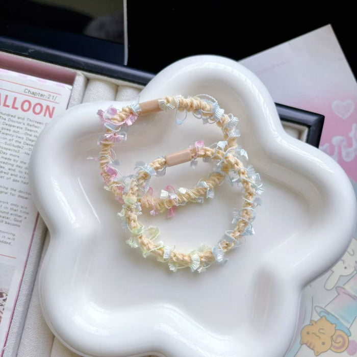 Wholesale tassel hair rope hair rubber band head rope small fresh hair rope