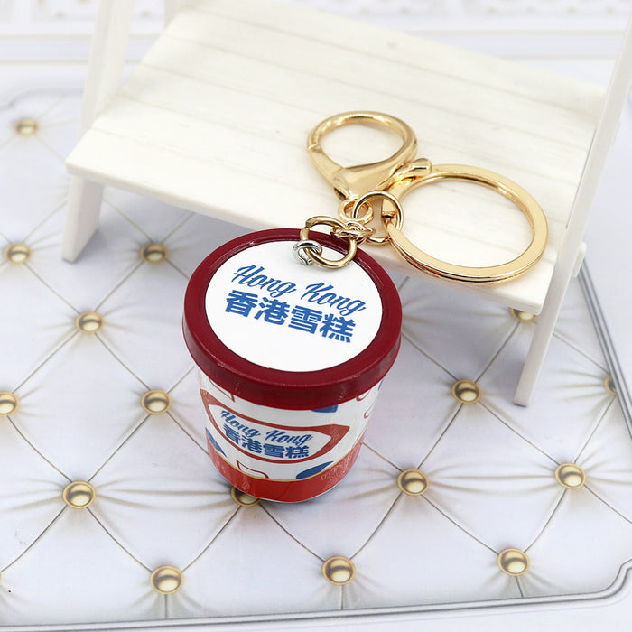 Wholesale Simulated  Ice Cream Keychain