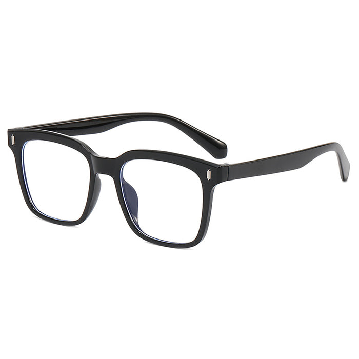 Wholesale Retro large frame flat light anti blue light eyeglass frame progressive color myopia frame