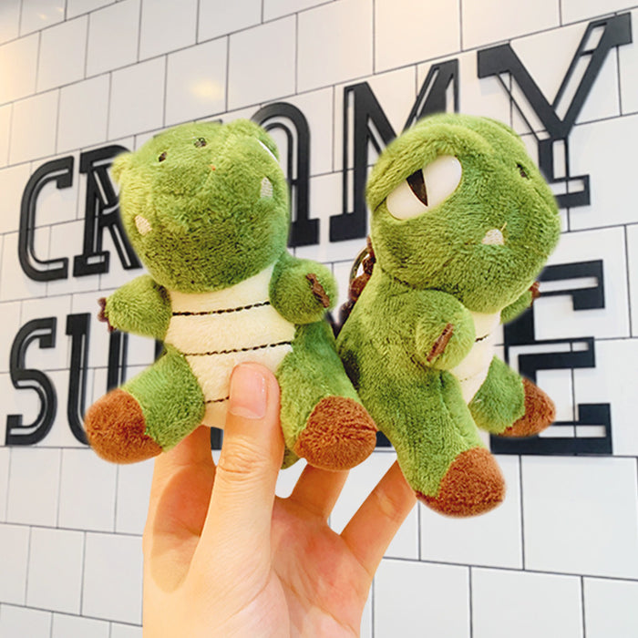 Wholesale Cartoon Plush Dinosaur Pendant Cute School Bag Keychain Hanging Ornaments Doll Doll Key Chain Gift Ornaments