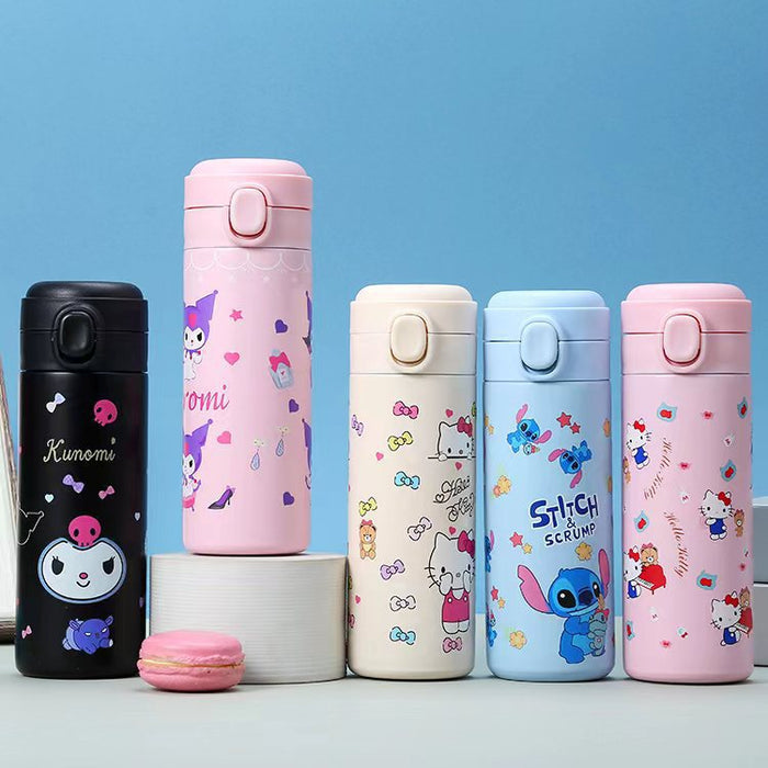 Wholesale Cute Cartoon 304 Stainless Steel Flip-top Thermos Cup