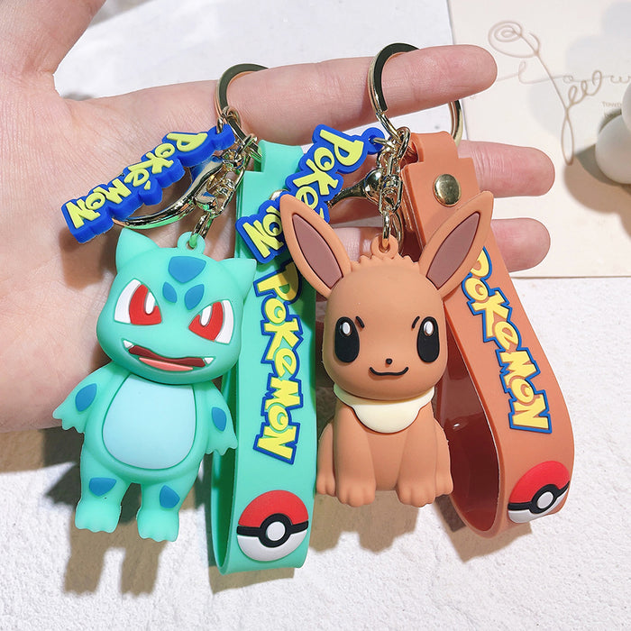 Wholesale Keychain pendant cartoon PVC doll car parts keychain