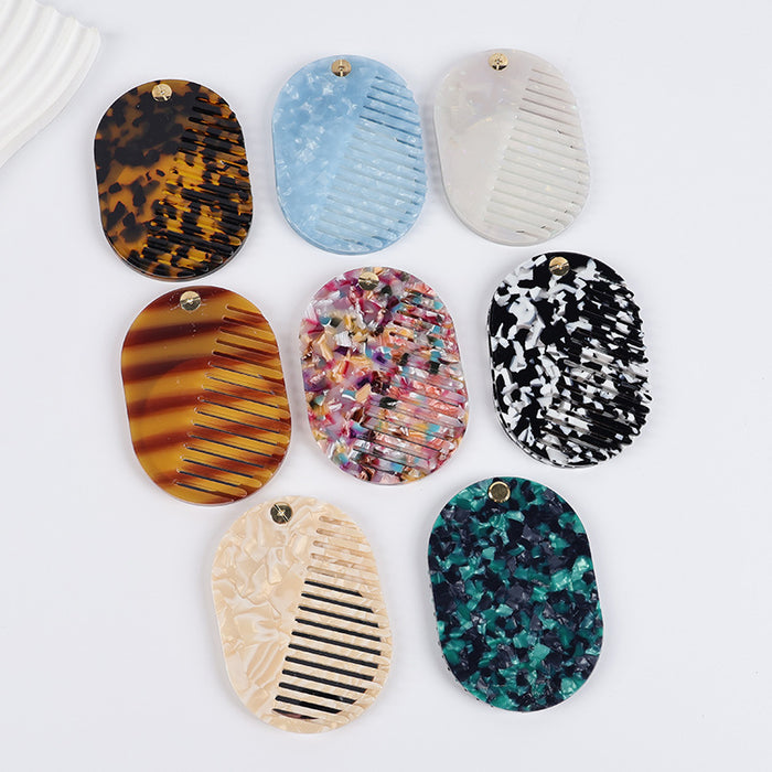 Wholesale Cute Portable Folding Mirror Comb for Girls